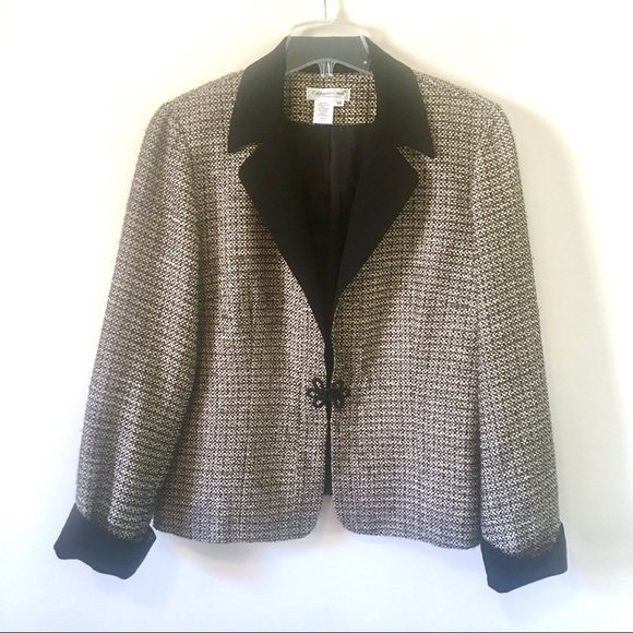 COLDWATER CREEK Tweed Jacket Blazer Coat Size 14 - Picture 5 of 8